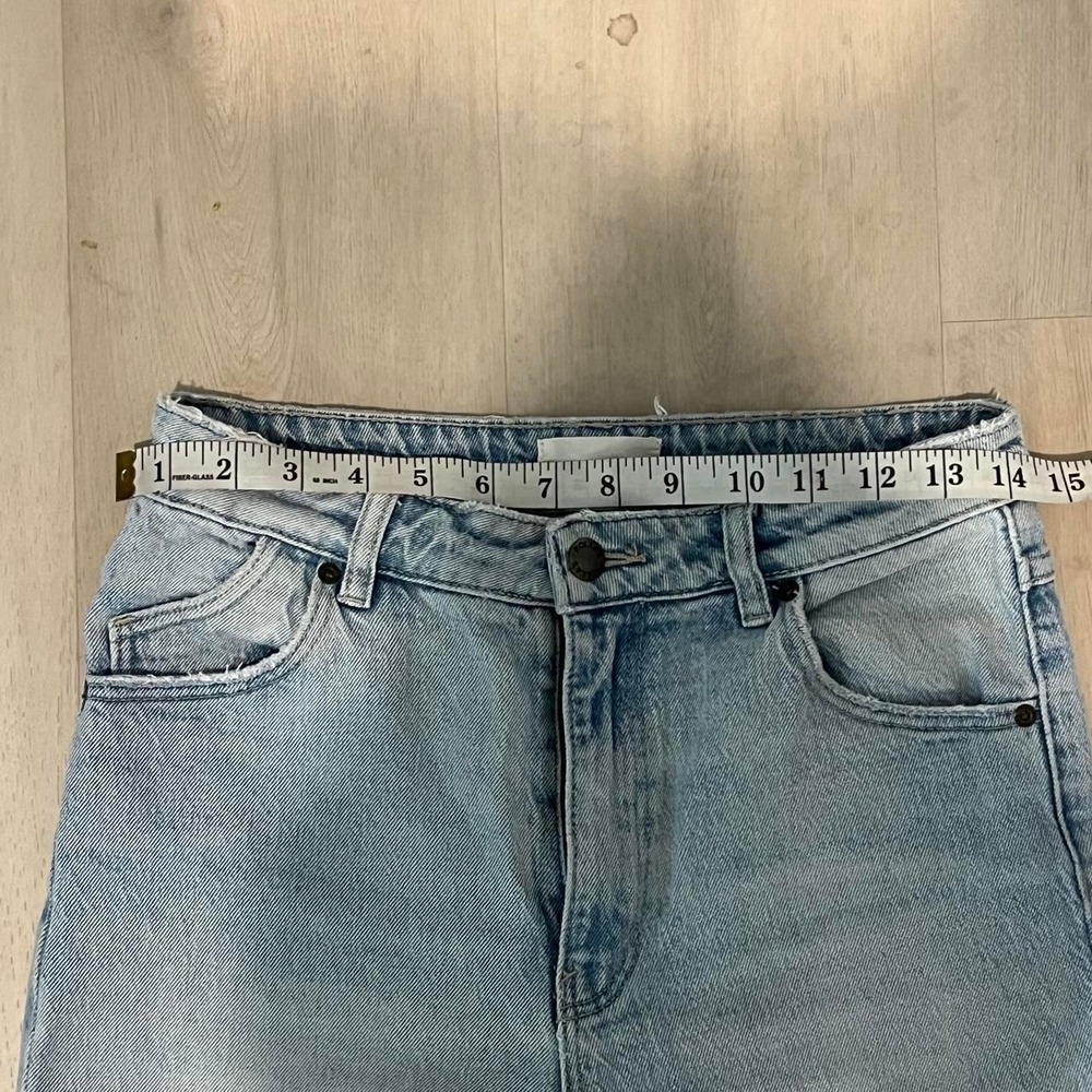 Rollas light wash high rise original straight jean size 27 - Picture 4 of 8